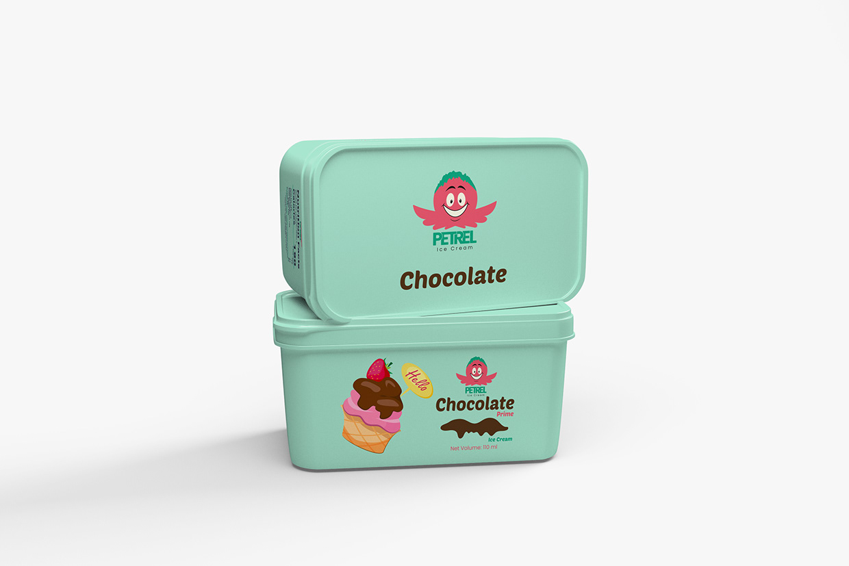 Petrel Ice Cream Brand Identity Design Image 9