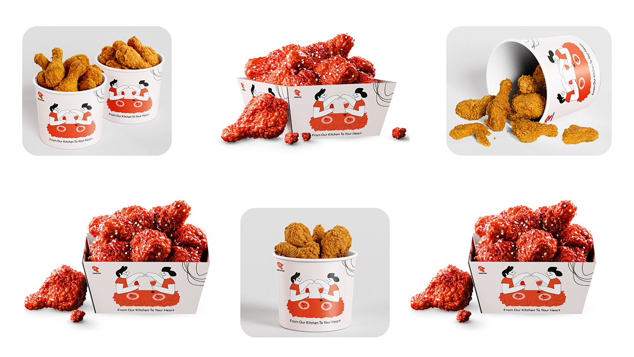 ZINGHEN – Modern Chicken Brand Logo Design Image 5