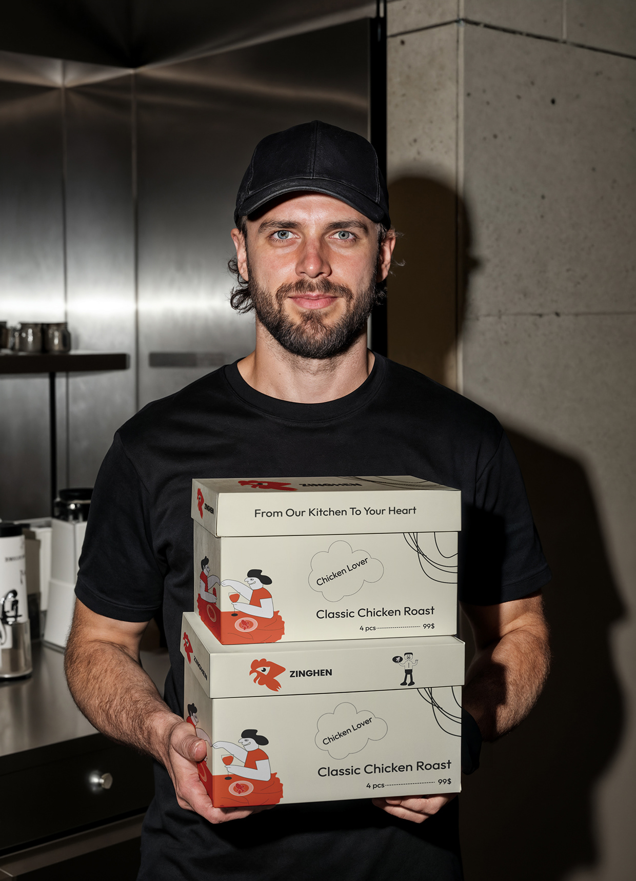 ZINGHEN – Modern Chicken Brand Logo Design Image 8