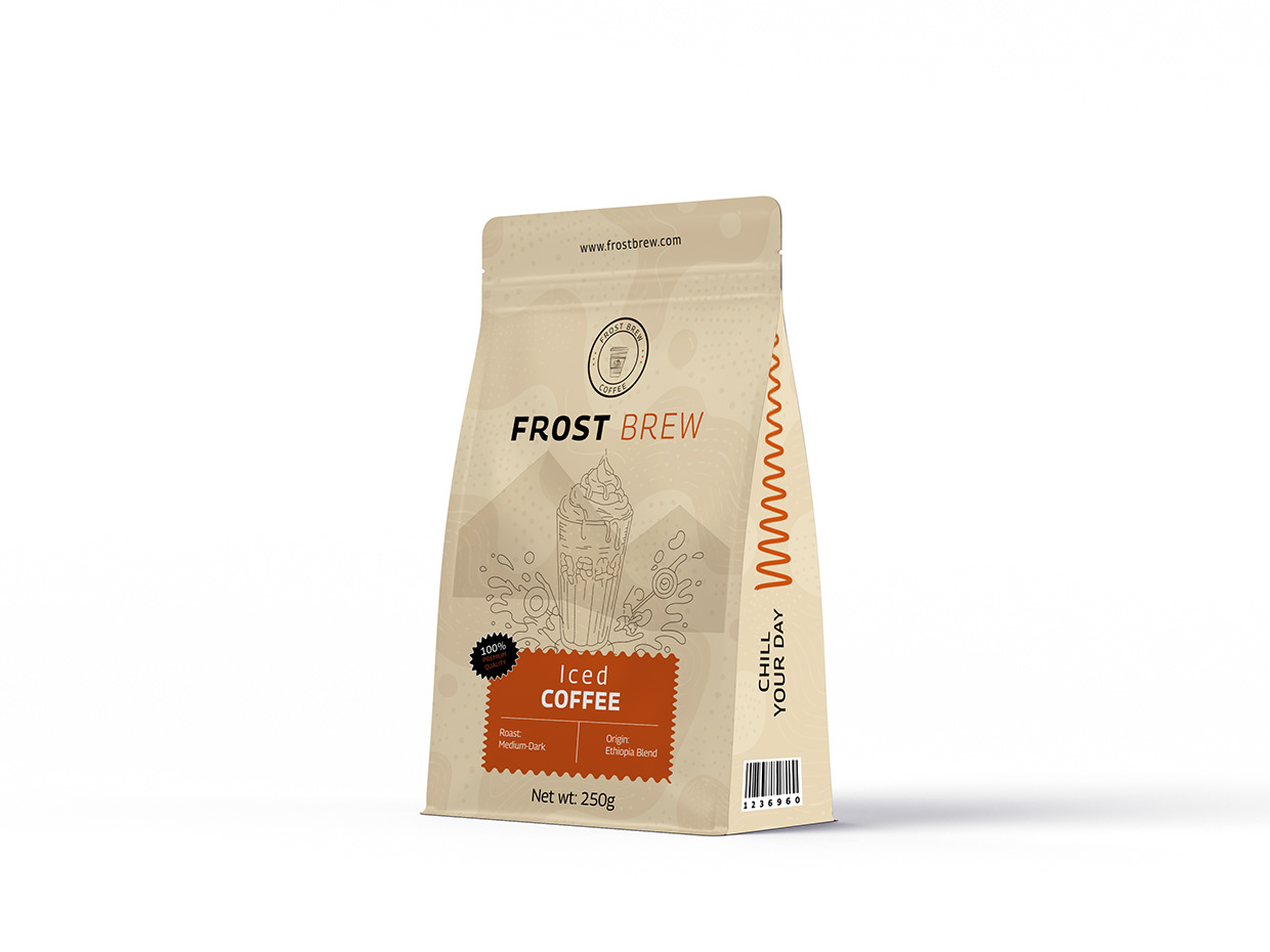 Frost Brew Iced Coffee Packaging Design Image 1