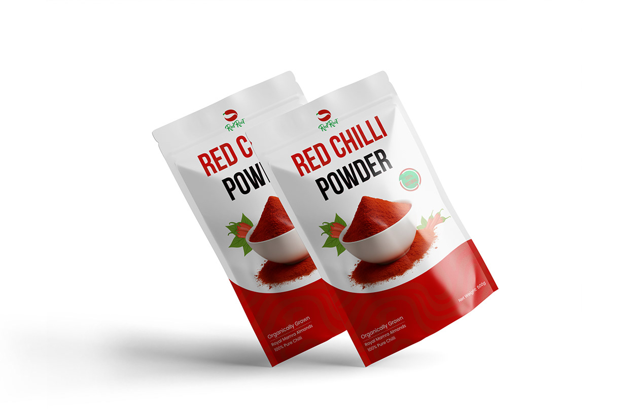 Red Chilli Powder Packaging Design Image 1