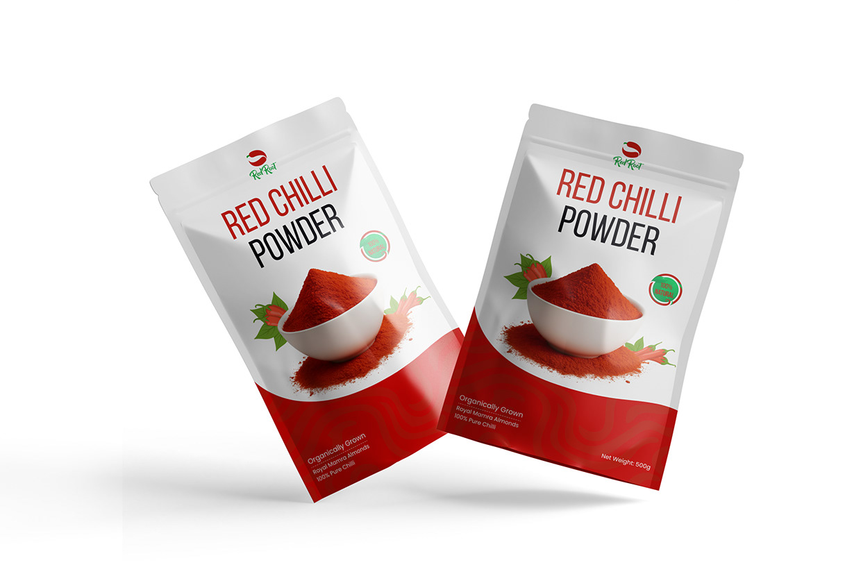 Red Chilli Powder Packaging Design Image 2