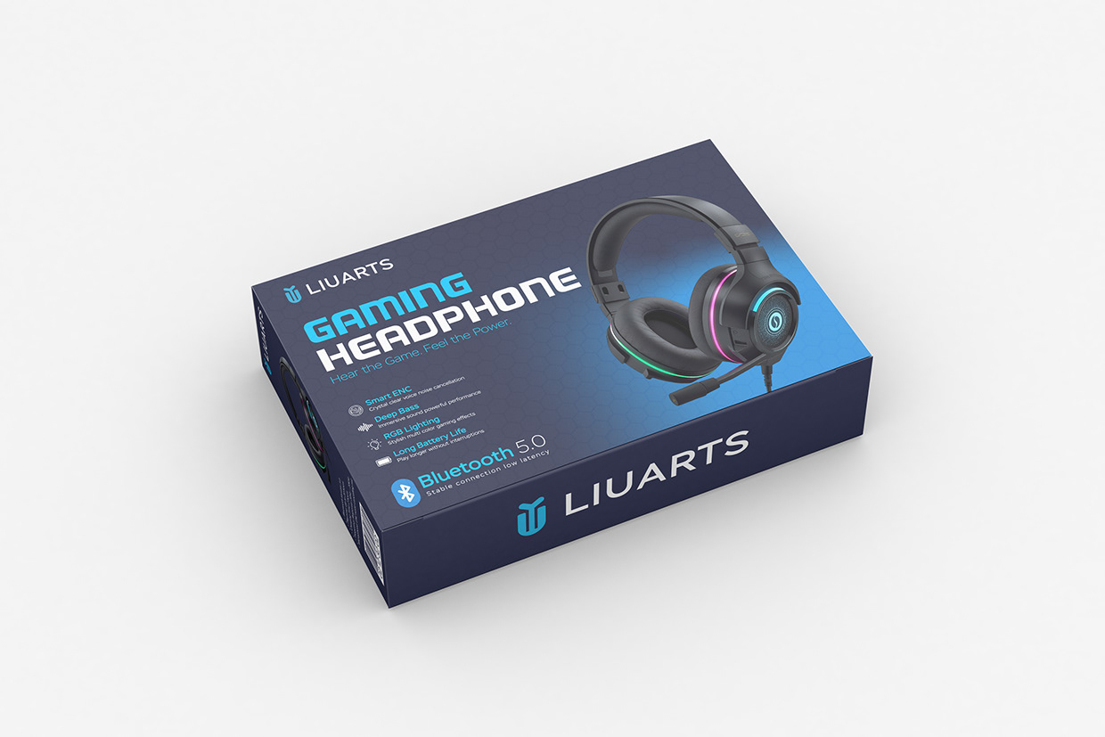 Gaming Headphone Packaging Design Image 4