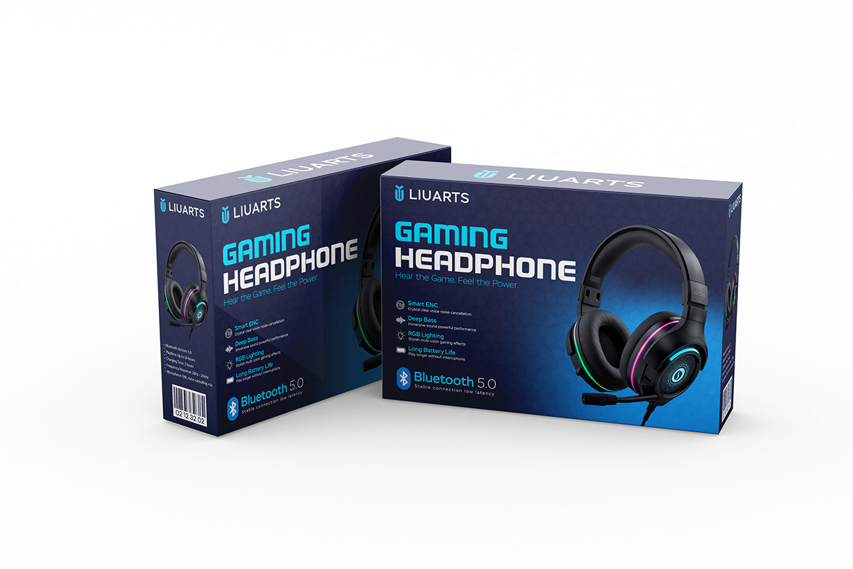 Gaming Headphone Packaging Design Image 5