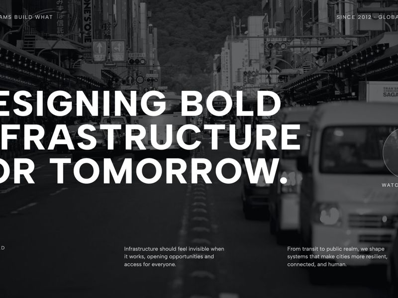 Bold Consulting Hero — High-Impact Editorial Header