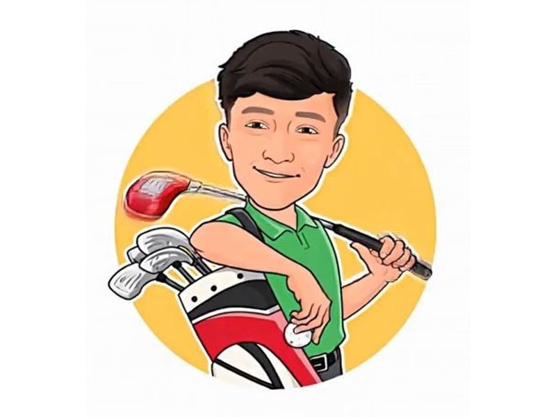 Cartoon Golf Player Boy Animation| Animated Golfer Cartoon