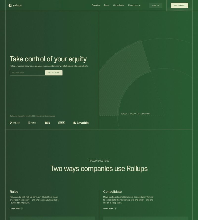 Screenshot taken from rollups.com