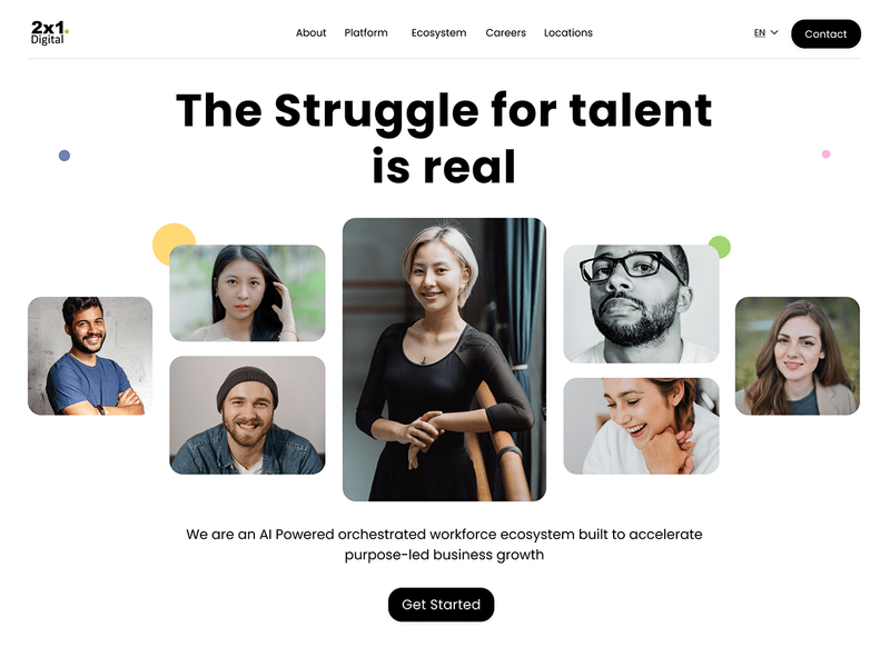 Identity and Web Design for a venture firm 2x1.digital