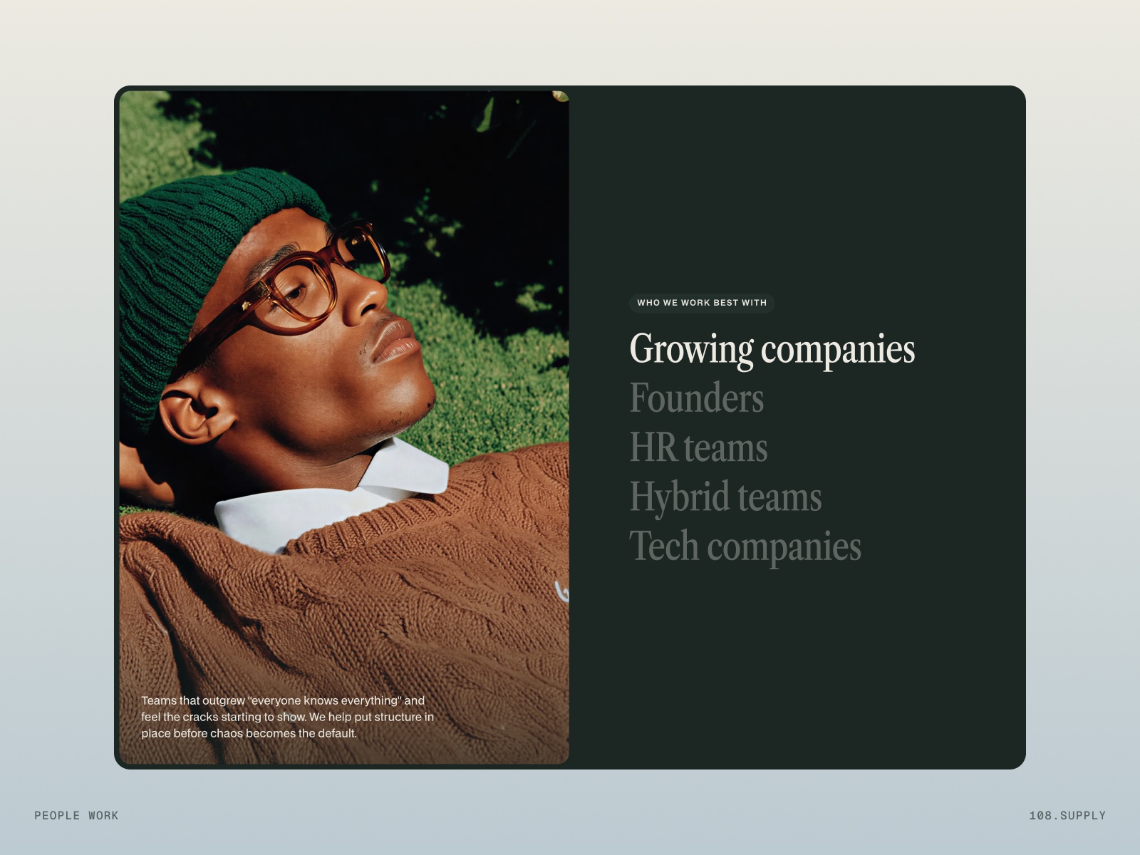 People Work™ - Webflow, Framer and Figma website template Image 3