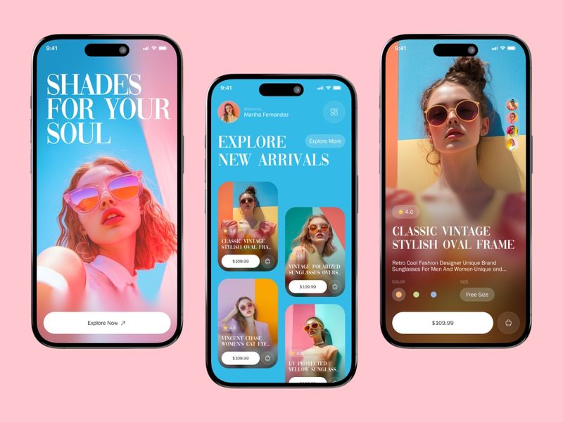 Sunglasses App Concept UI