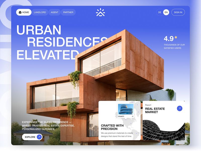 Website for a Real Estate Platform ★ HOMIO