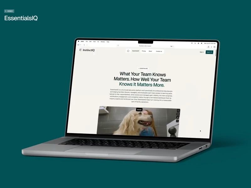 Dog Care Products & Webflow Website | InstinctIQ by Dmytro Masalov on Muzli