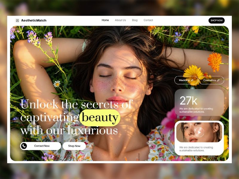 AestheticMatch — Free Website Template for Framer