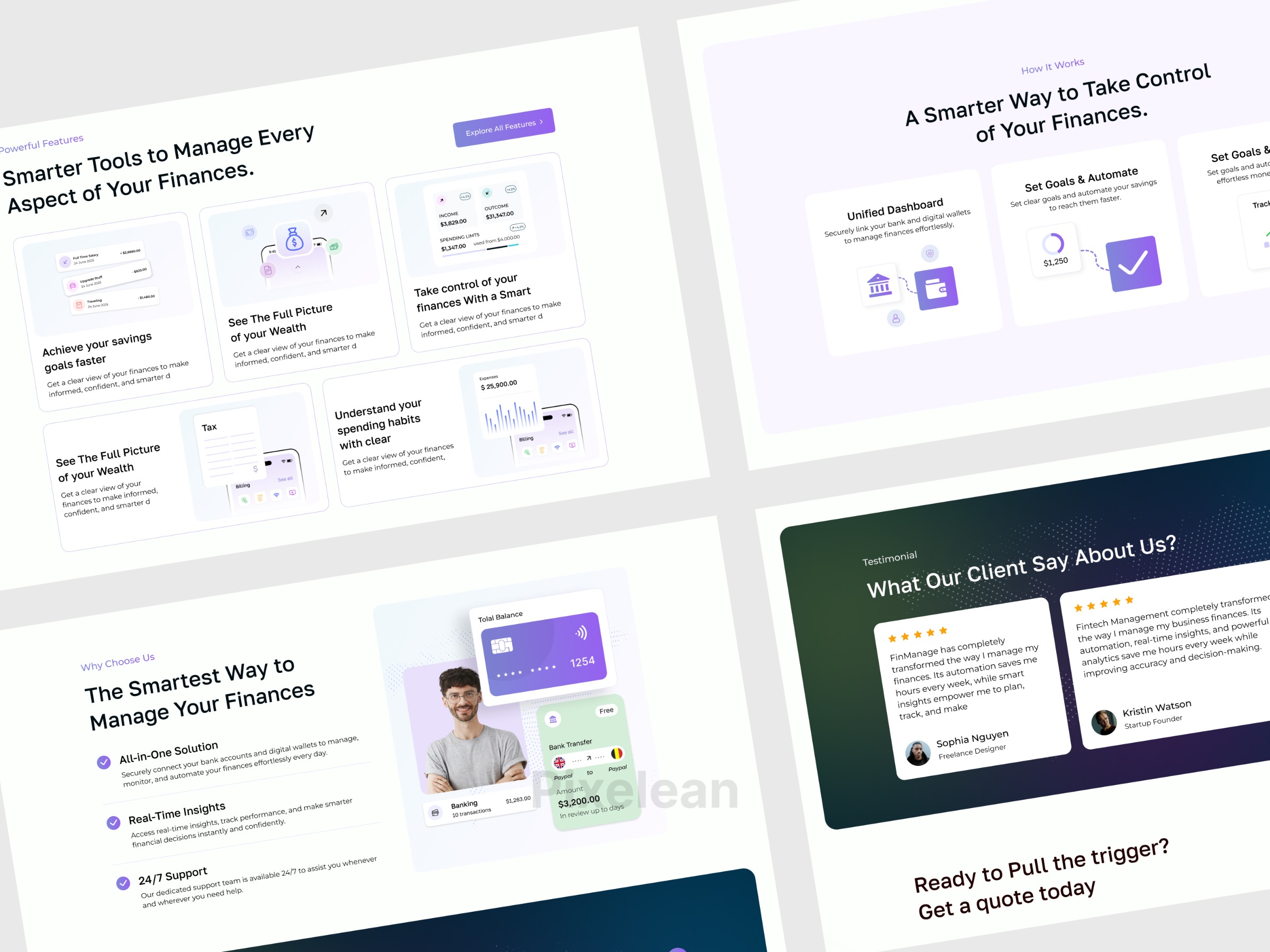 Fintech landing page design Image 0