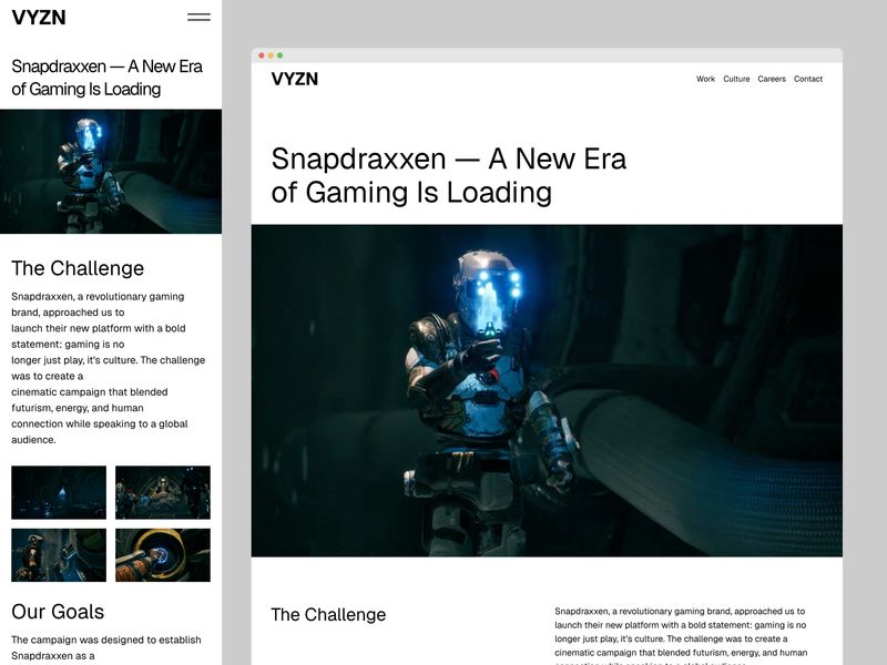 VYZN — Video Production Agency Template
