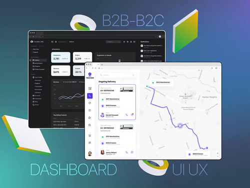 B2B B2C SaaS Dashboards UI/UX Design