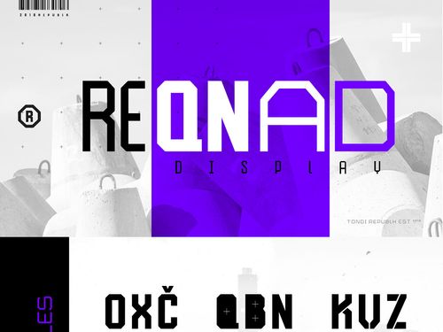 Reqnad Display Font Family on Behance