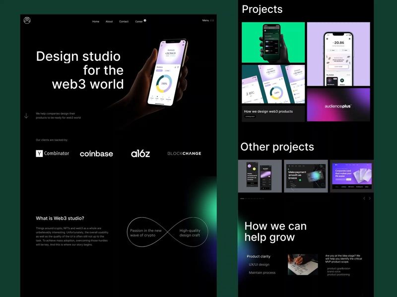 Ui Landing page animation