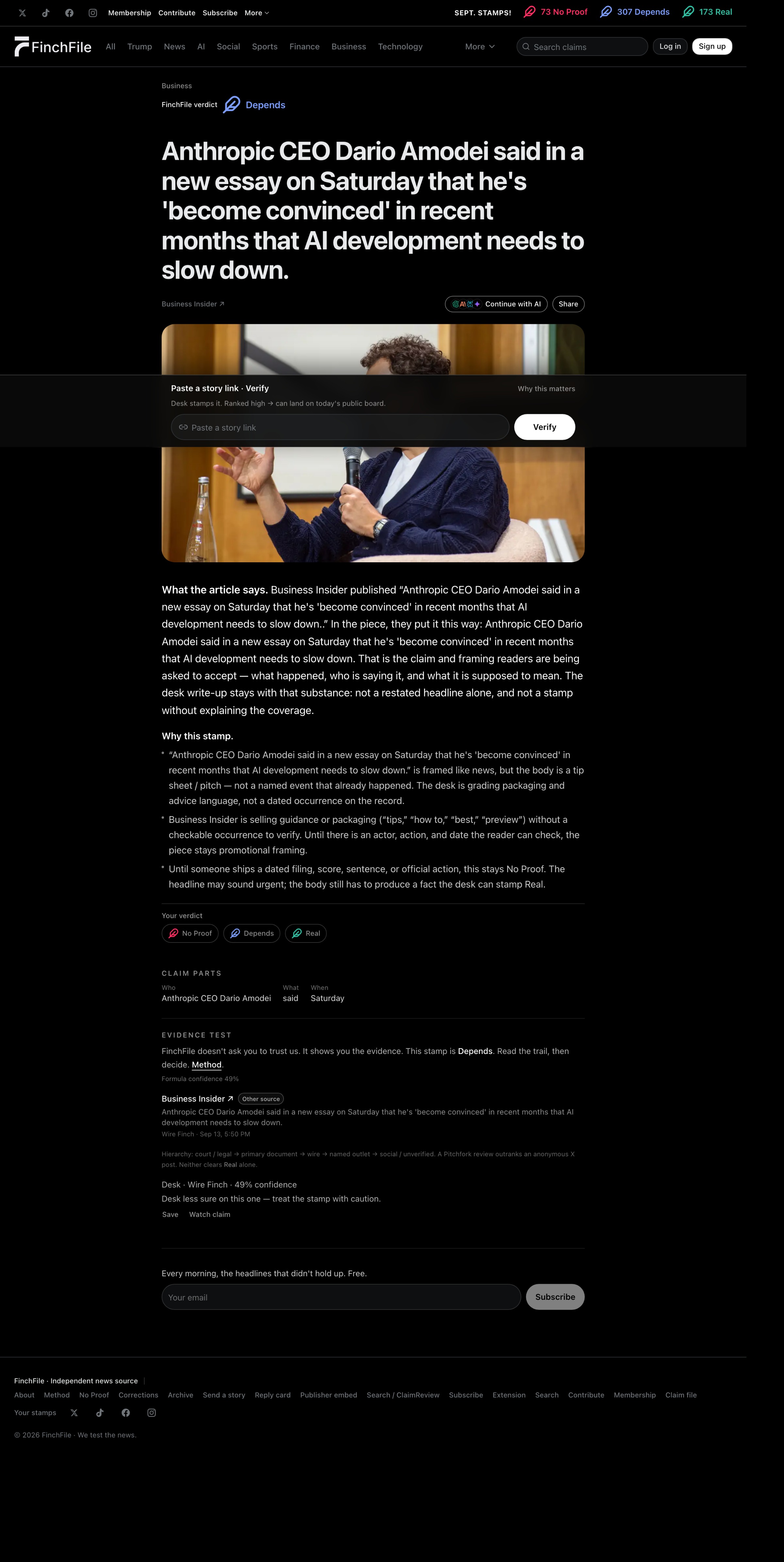 FinchFile — We test the news. Image 1
