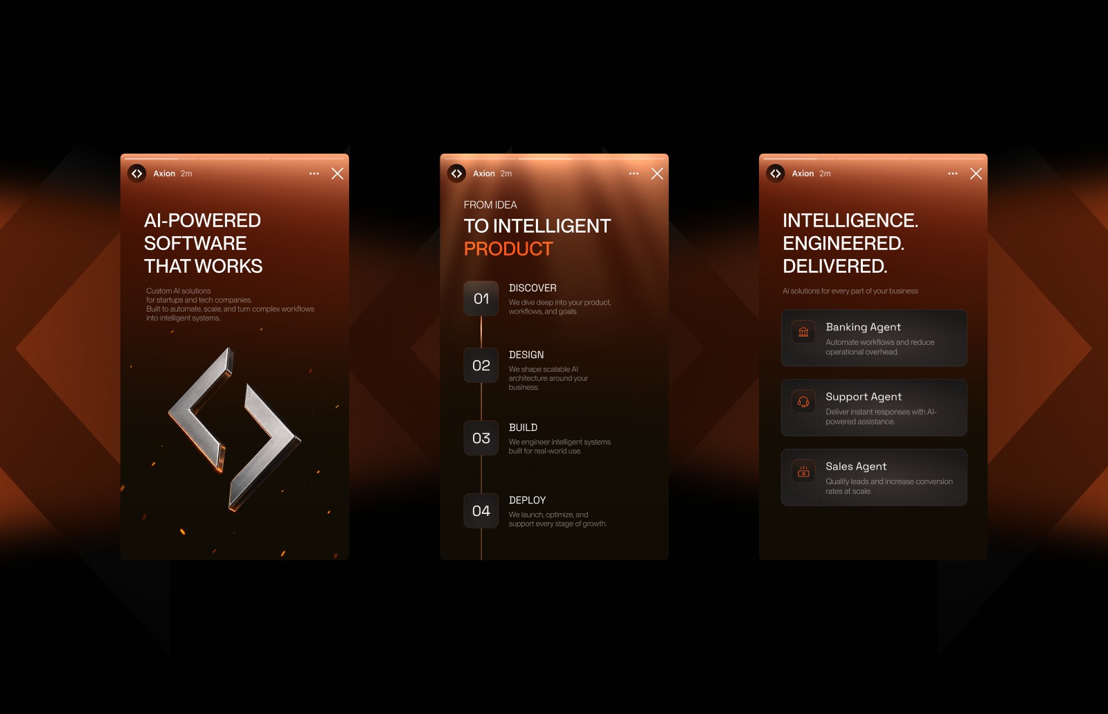 Axion – AI Development studio. UX/UI & Branding Image 2
