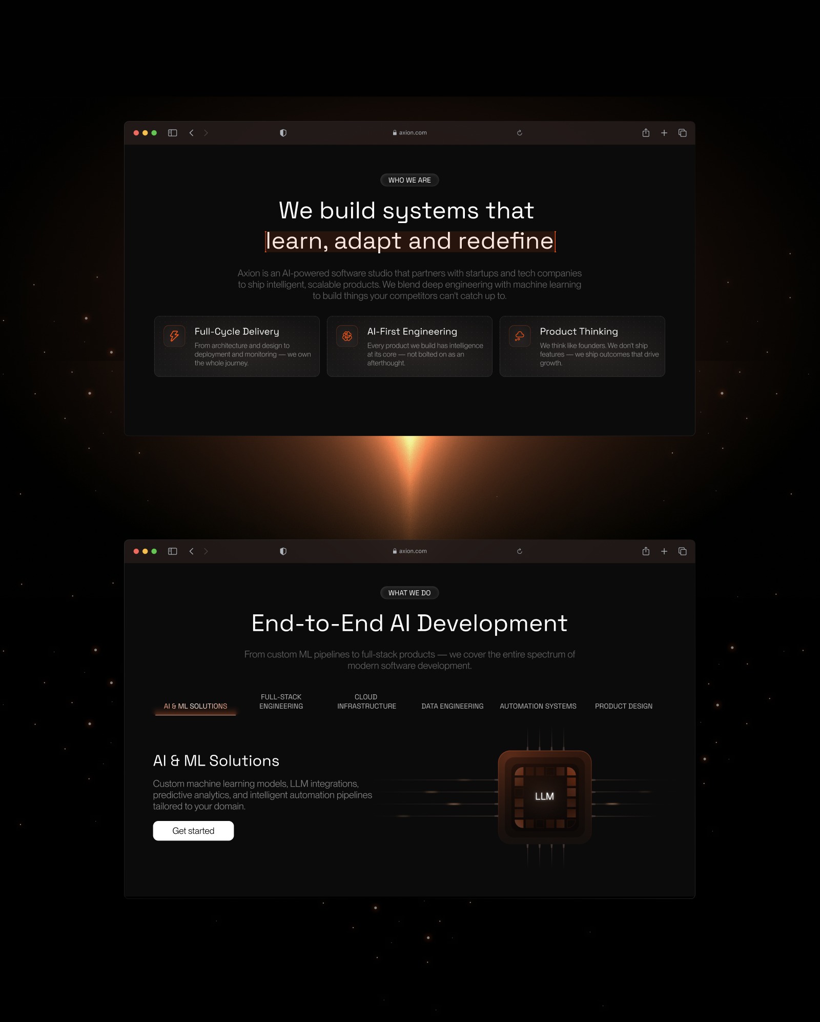 Axion – AI Development studio. UX/UI & Branding Image 5