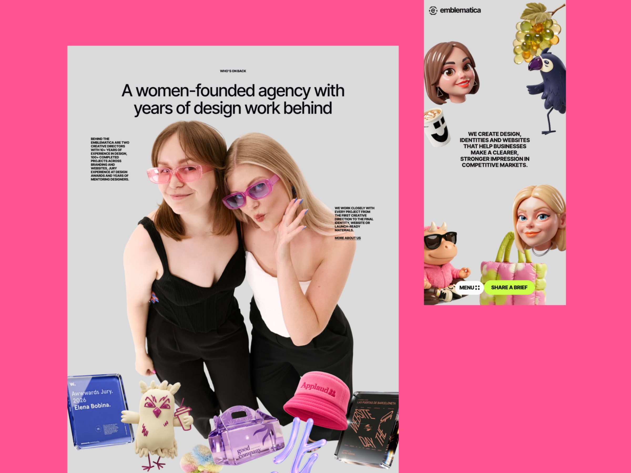 emblematica — concept-led brand & web design agency in barcelona Image 0