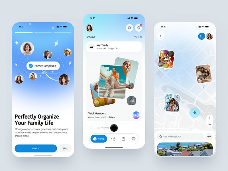 Smart Family Management App UI