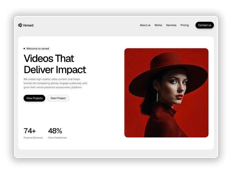 Versed — Free Website Template for Framer