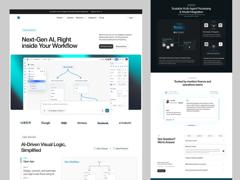 Next-Gen AI, Right Inside Your Workflow 🤖⚡ Website | Framer