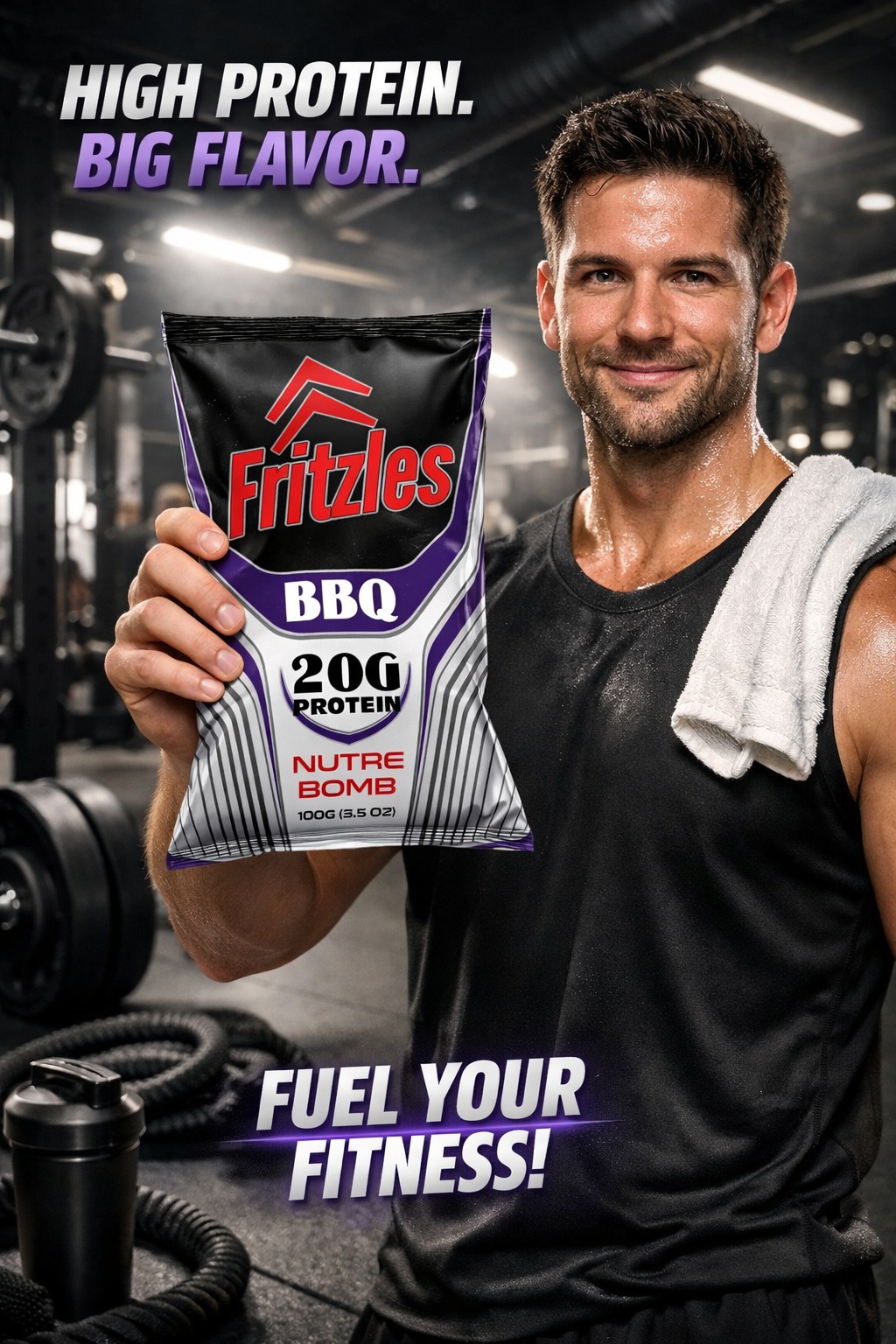 Fritzles Nutre Bomb - Protein Snacks Packaging Design  Image 0