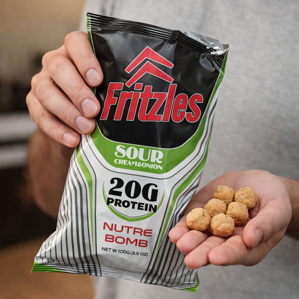 Fritzles Nutre Bomb - Protein Snacks Packaging Design  Image 2