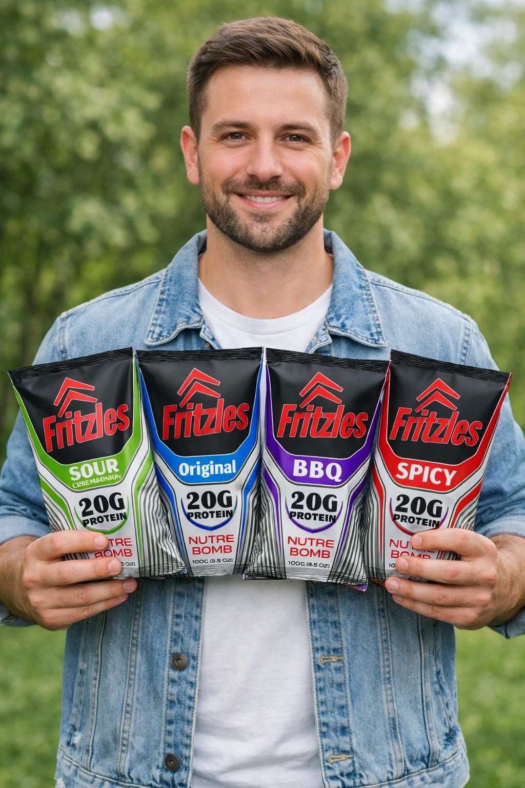 Fritzles Nutre Bomb - Protein Snacks Packaging Design  Image 3