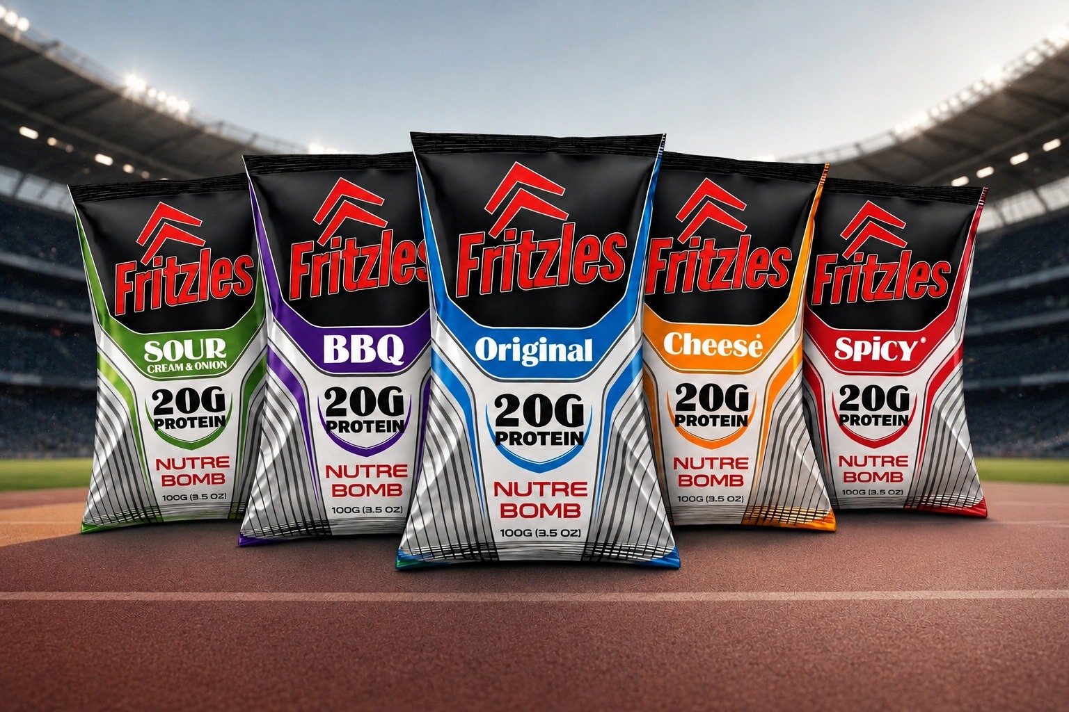 Fritzles Nutre Bomb - Protein Snacks Packaging Design  Image 4
