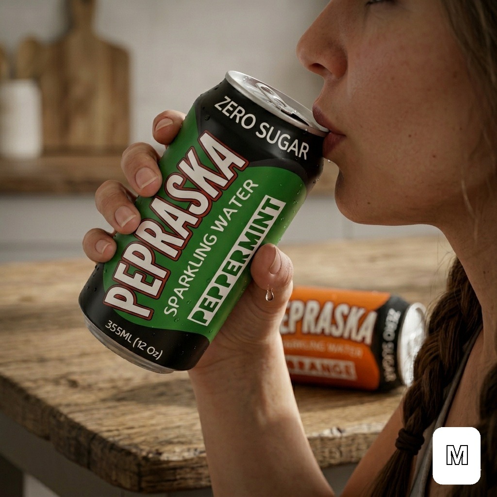 PEPRASKA SPARKLING WATER - ZERO SUGAR FUNCTIONAL  Image 1