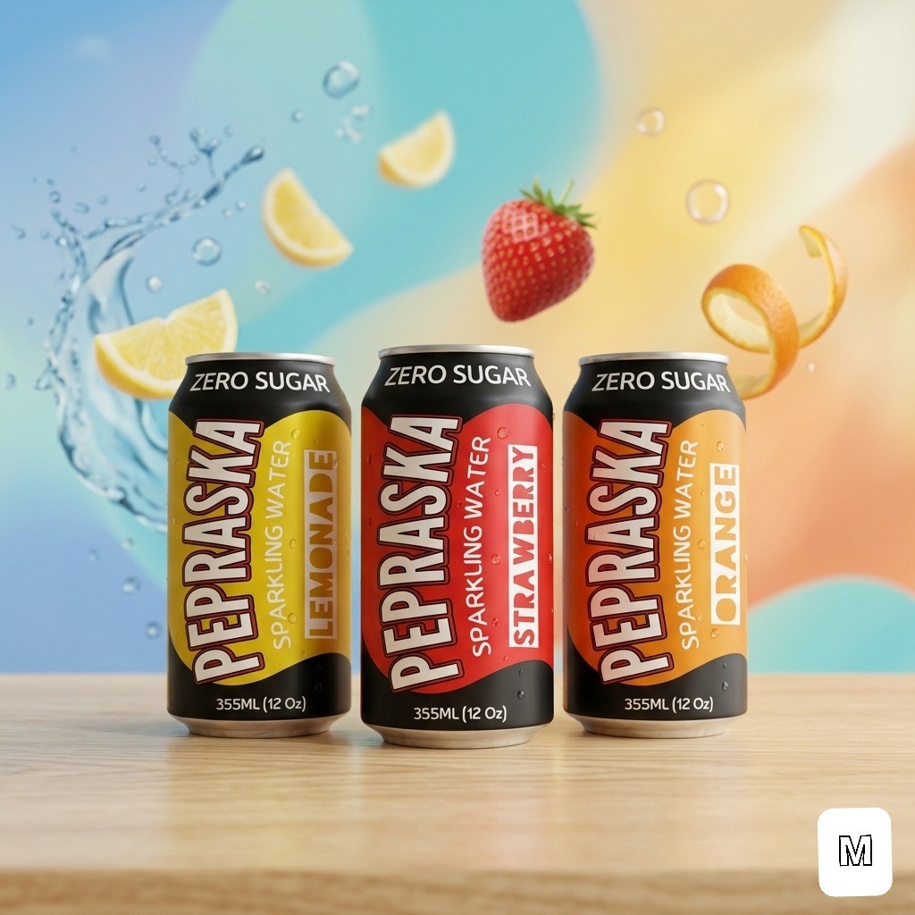 PEPRASKA SPARKLING WATER - ZERO SUGAR FUNCTIONAL  Image 7