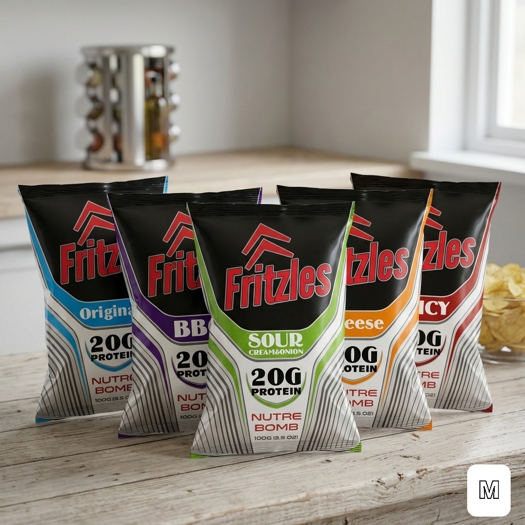 Fritzles Nutre Bomb - Protein Snacks Packaging Design  Image 5