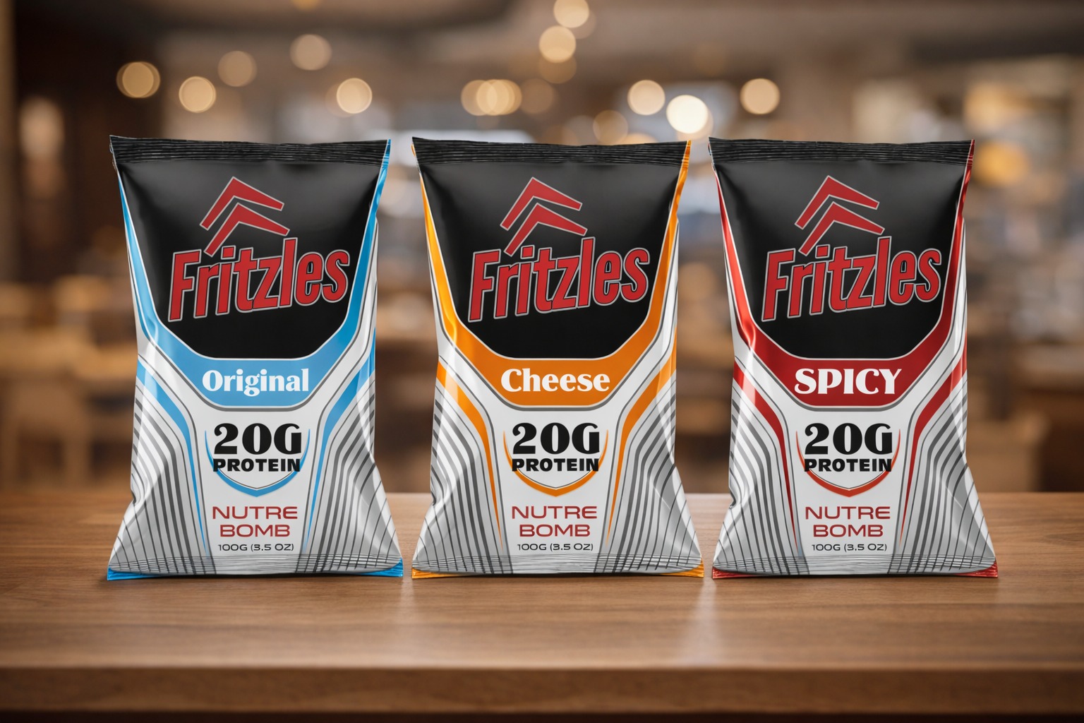 Fritzles Nutre Bomb - Protein Snacks Packaging Design  Image 7