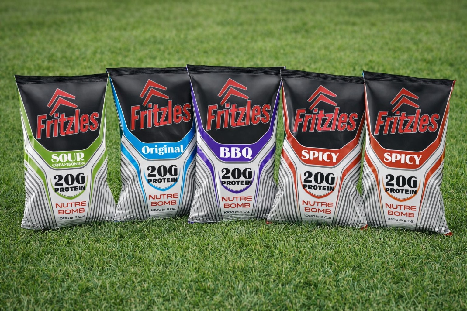 Fritzles Nutre Bomb - Protein Snacks Packaging Design  Image 8