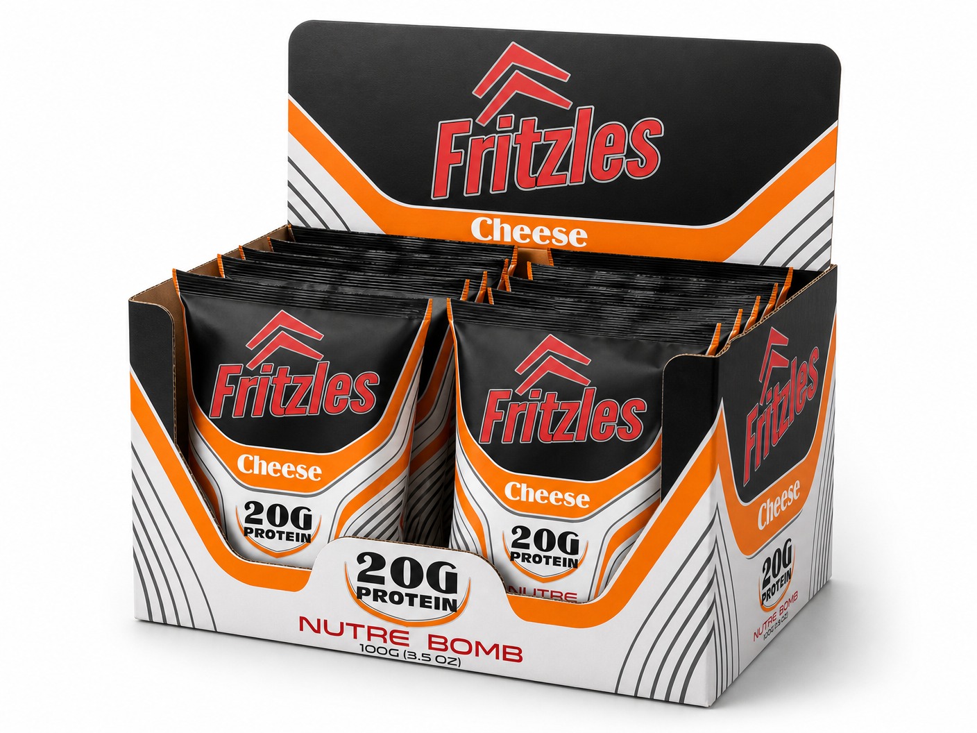 Fritzles Nutre Bomb - Protein Snacks Packaging Design  Image 11