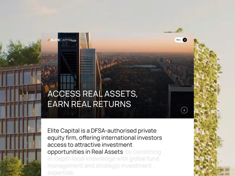 Elite Capital - Real Estate Landing Page