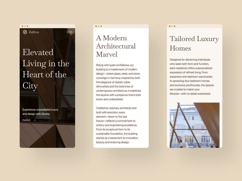Zafron Luxury RealEstate Website Template