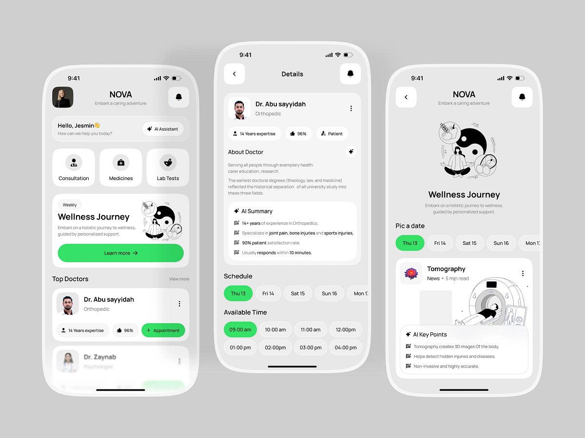 AI Telehealth & Medical Booking App