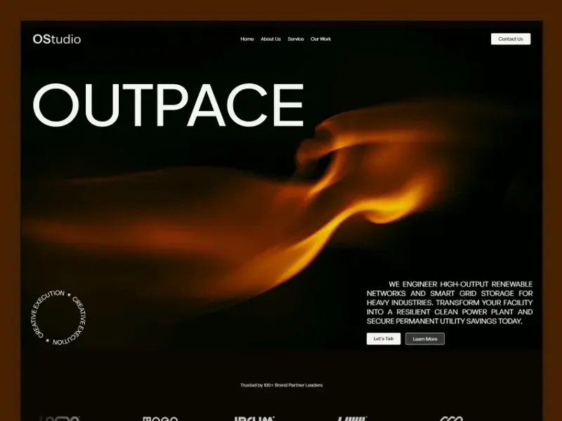 Outpace by Flock Supply - Portfolio, Agency design asset by webflow