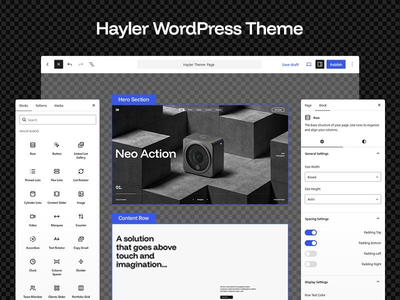 Hayler - Creative Portfolio WordPress Theme