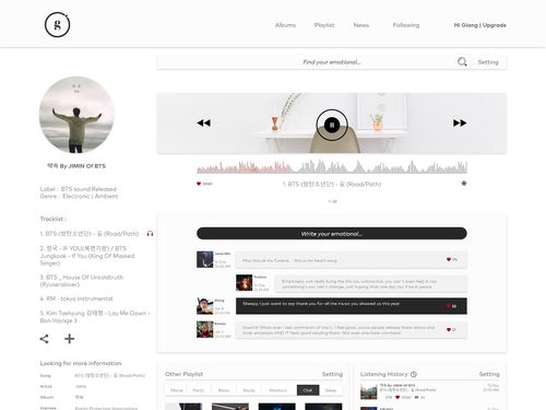 Emotional Music app - Application Design on Behance