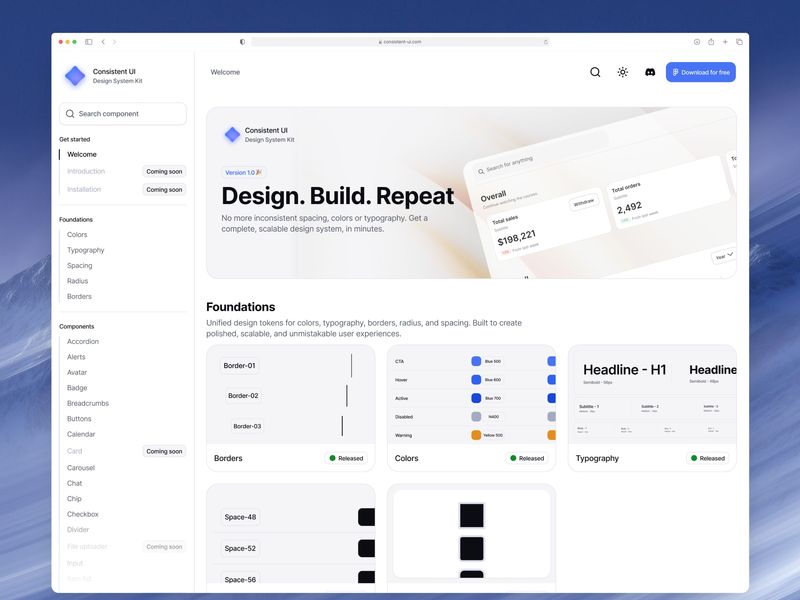 Documentation Screen - Consistent UI