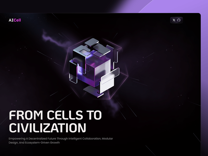 Aicell World — AI-Powered Civilization Website Redesign