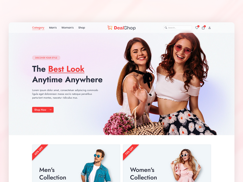 eCommerce Landing Page UI Design