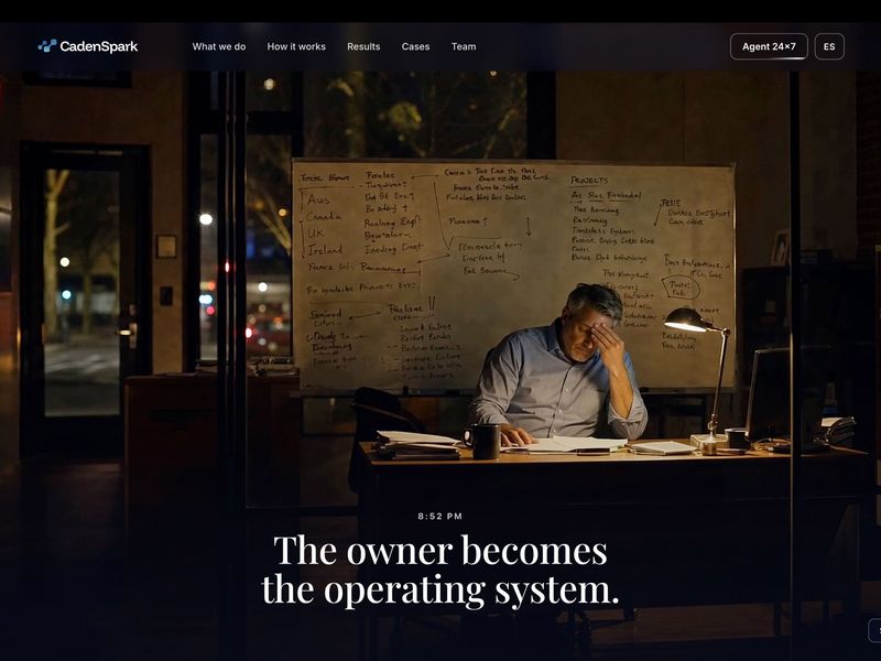 Website design for CadenSpark