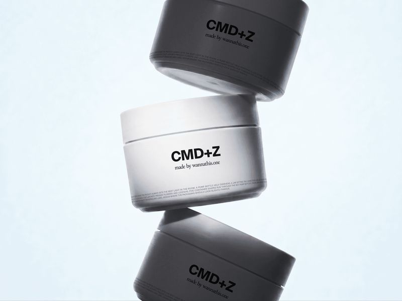 Floating Skincare Cream Jar Mockup